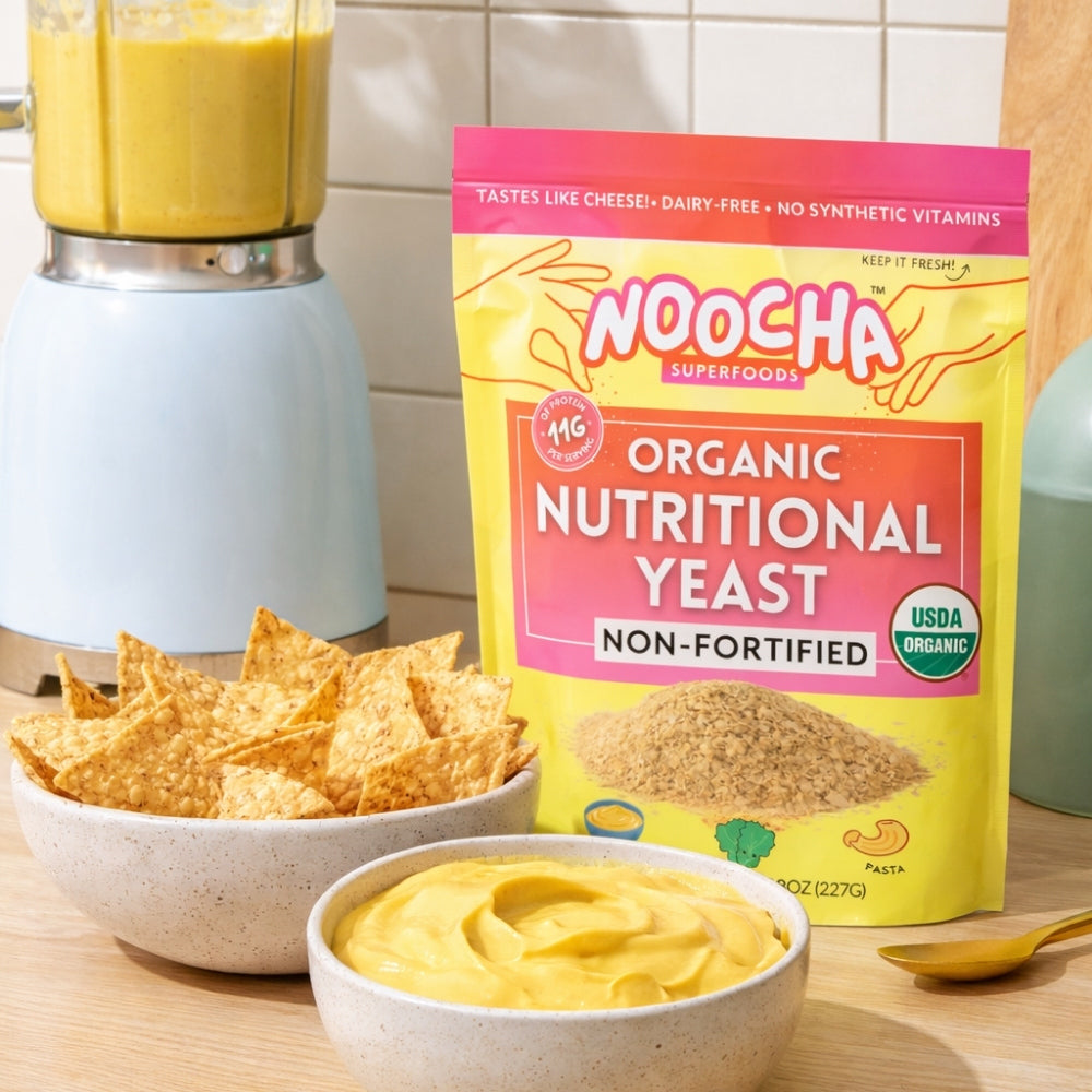 Organic Non-Fortified Nutritional Yeast | NOOCHA  Noocha Superfoods